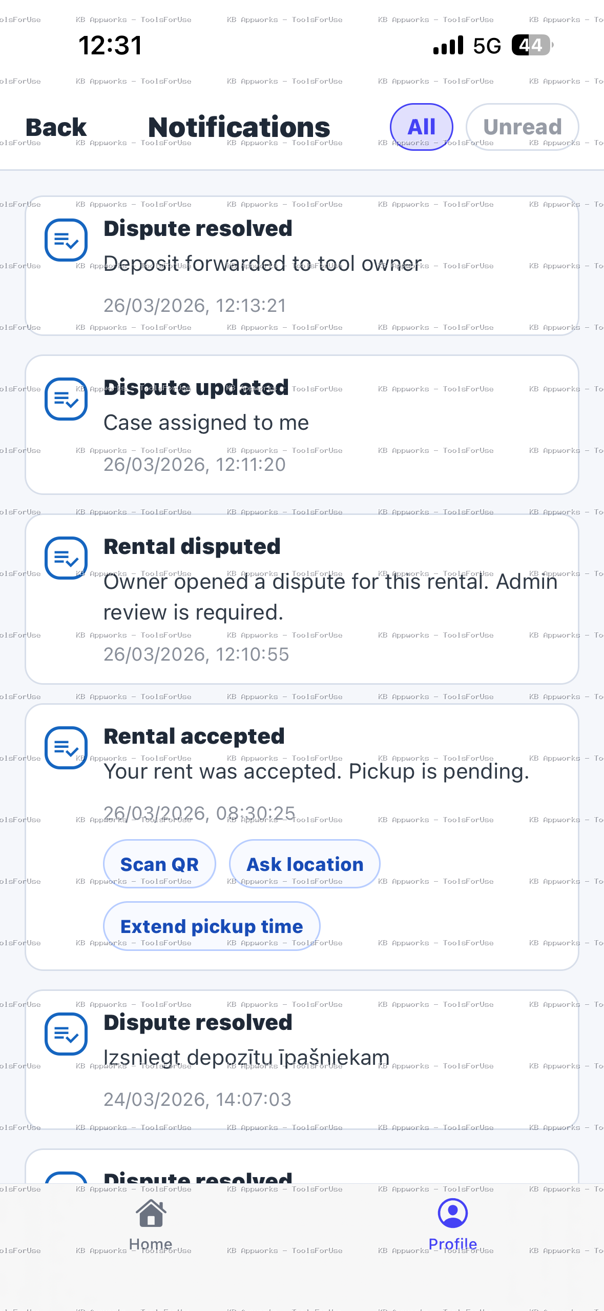 Messaging ToolsForUse app screenshot