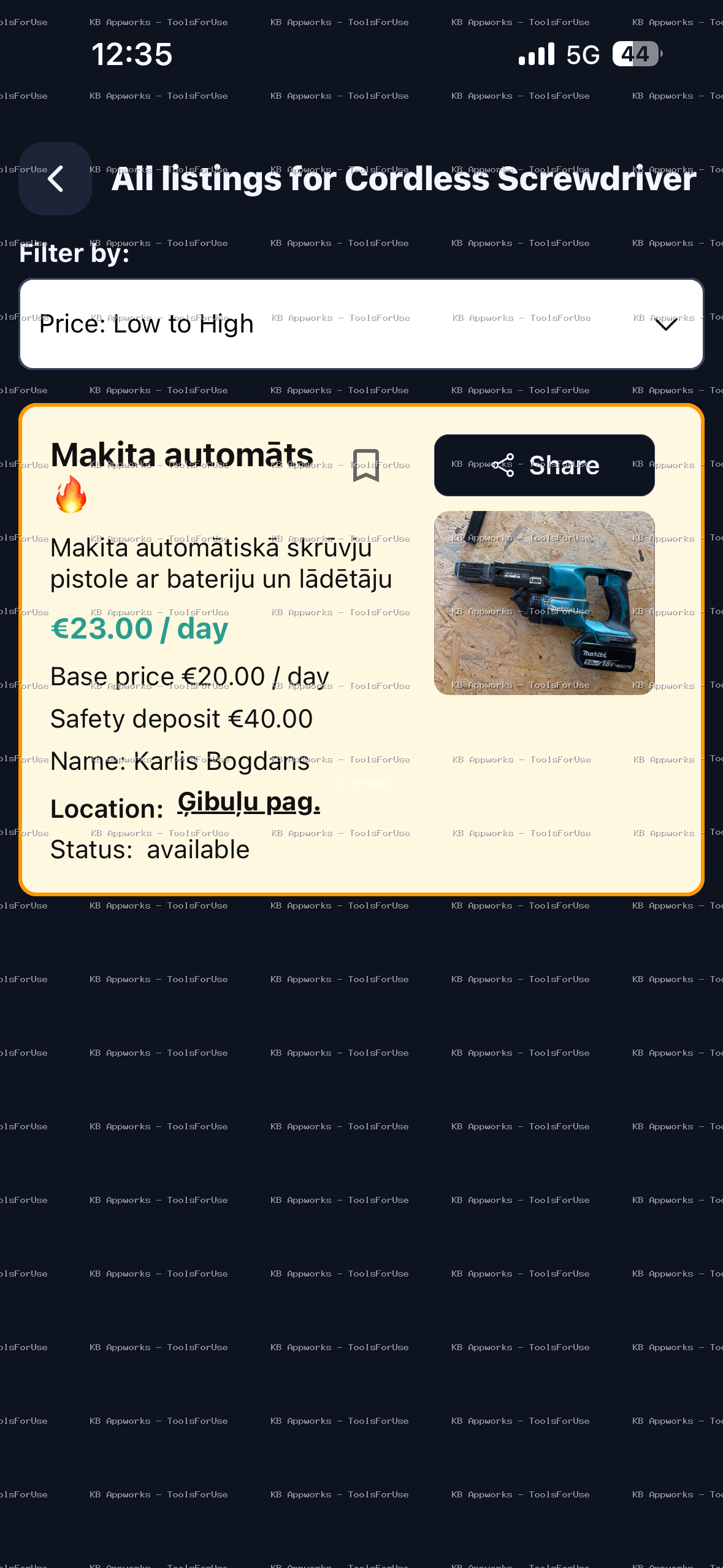 Browse tools ToolsForUse app screenshot